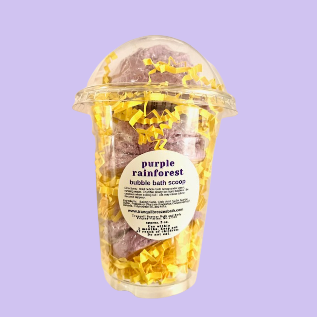 Purple Rainforest Bubble Bath Scoops